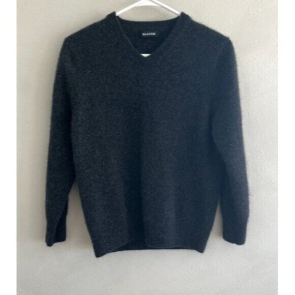 Naadam Cashmere V-Neck Sweater Size Small Black Soft Long Sleeve Pullover - Picture 1 of 3